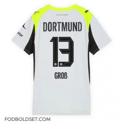 Borussia Dortmund Pascal Gross #13 Udebanetrøje Dame 2025-26 Kortærmet Borussia Dortmund Pascal Gross #13 Udebanetrøje Dame 2025-26 Kortærmet